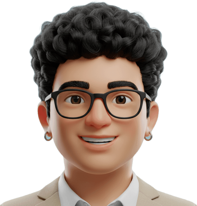 Person peeking from behind laptop